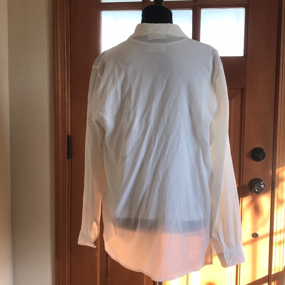 Draper’s and Damon’s White Linen Blouse w/Tank - Picture 4 of 6